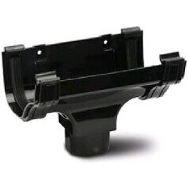 POLYPIPE BUILDING PRODUCTS Polypipe ROG05B | 130Mm Running Outlet In Black, Black