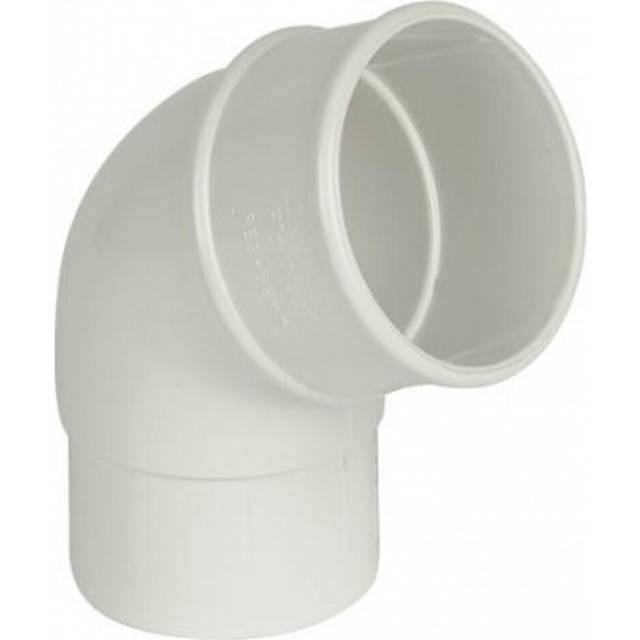 FloPlast Round Downpipe Offset Bend - 112.5 Degree x 68mm White