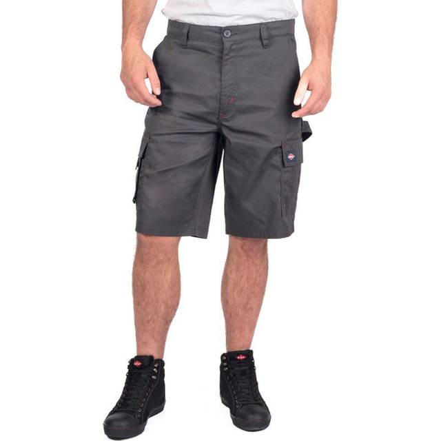 (34R, Grey) Lee Cooper Mens Classic Cargo Shorts