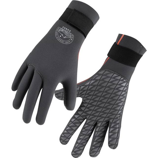 Zone3 Active-Flex Swim Gloves - Grey/Orange