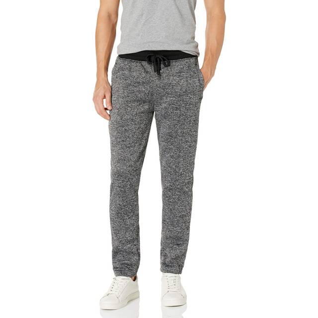 Southpole Men's Fleece Jogger  Marled Black  Medium