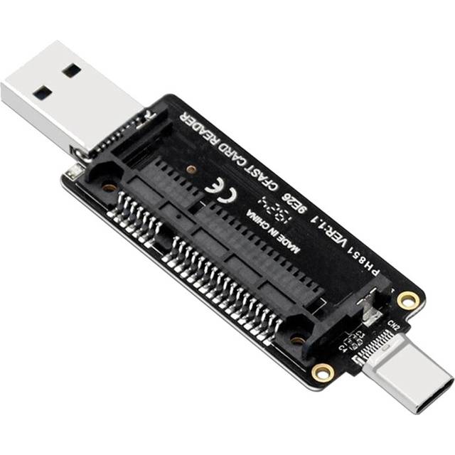 CFast USB 3.1 Type A+C Card Reader 10Gbps Memory Adapter