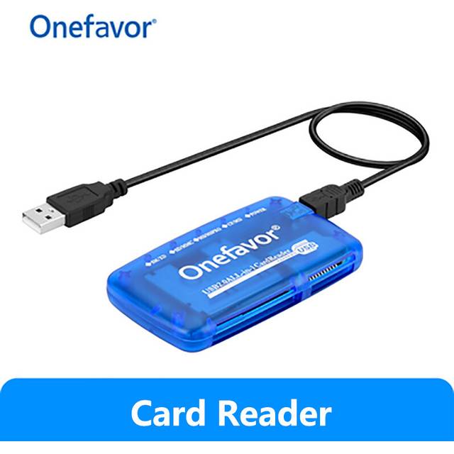 (Card Reader) Portable Memory Card Reader SM Card Reader High Speed USB 2.0 All in One Cardreader Supply for SM SD MMC Memory Stick