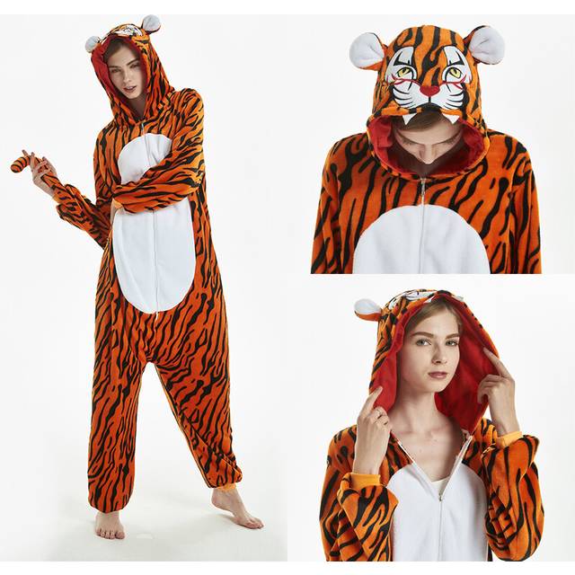 (LA17, M Fit 158-167cm) Christmas Anime Kigurumis Women Pajamas Onesie Homewear Adult Pajama Suit Jumpsuit