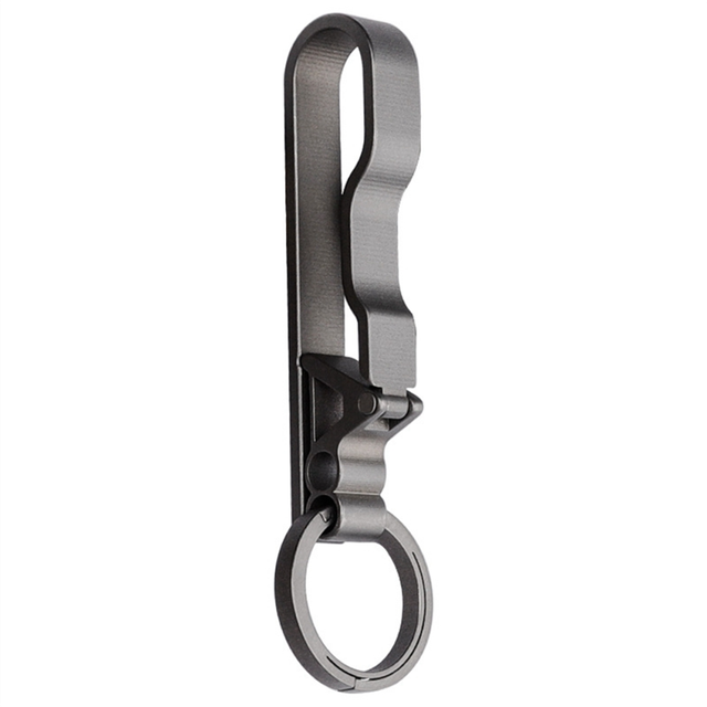 Titanium Belt Buckle Waist Clip Keychain Accessories Key Ring Holder Outdoor Portable Tools