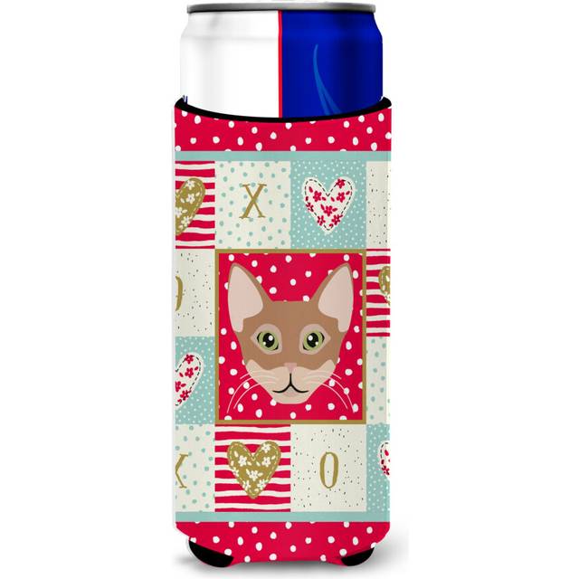 Caroline's Treasures CK5101MUK Chausie Cat Michelob Ultra Hugger for slim cans cold-beverage-koozies  Multicolor