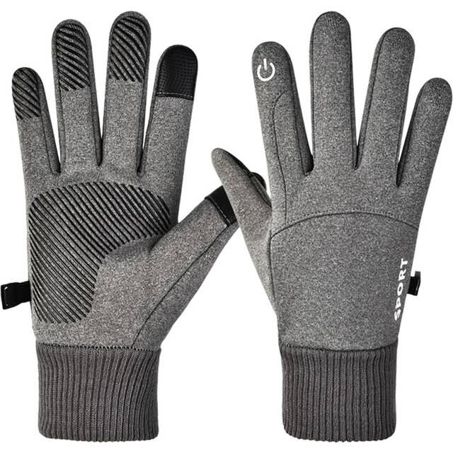 (xL, Gray) Winter Cycling Warm Gloves for Men Women Touchscreen Winter Gloves for