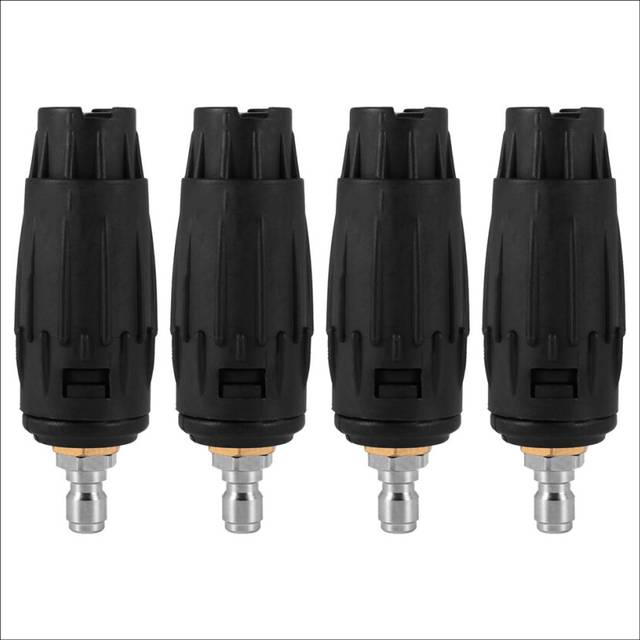 4X Adjustable Pressure Washer Nozzle Tips, Variable Spray Pattern, 1/4 Inch Quick Connect Plug, 3000 PSI