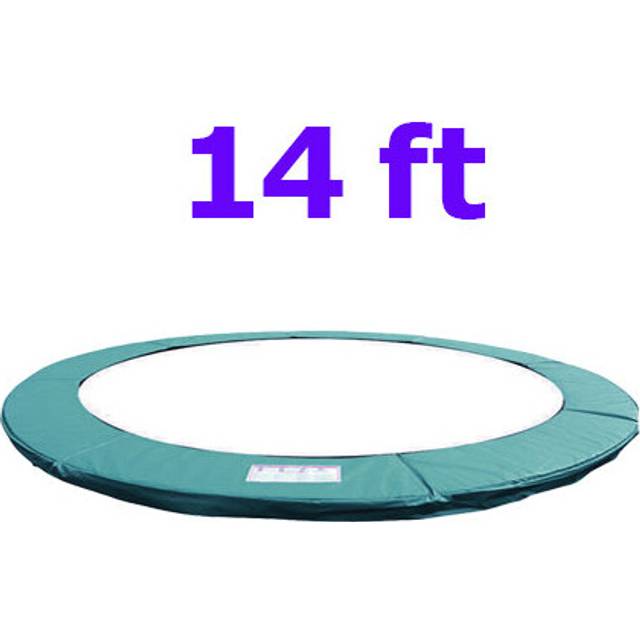 (14FT Green) Greenbay 6ft 8ft 10ft 12ft 13ft 14ft Replacement Trampoline Surround Pad Foam Safety Guard Spring Cover Padding Pads