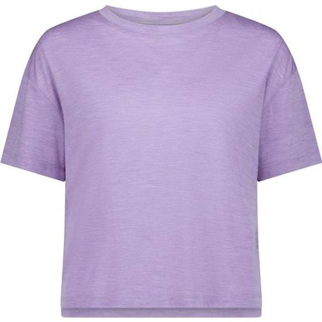 Mons Royale Women's Zephyr Merino Tencel™ Boxy T-Shirt Lupin, L