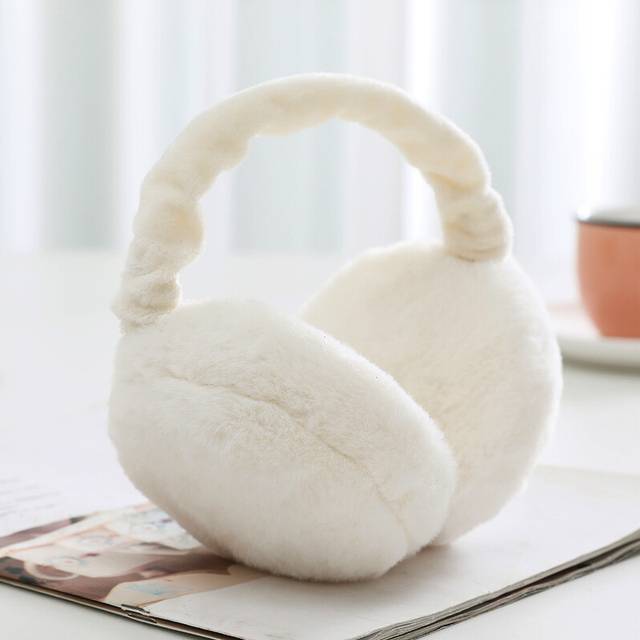 (Plastic) Women Men Winter Warm Cute Faux Furry Earmuffs Headband Outdoor Windproof