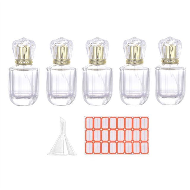 5Pcs 30Ml Glass Bottle Small Cosmetic Atomizer Perfume Bottles