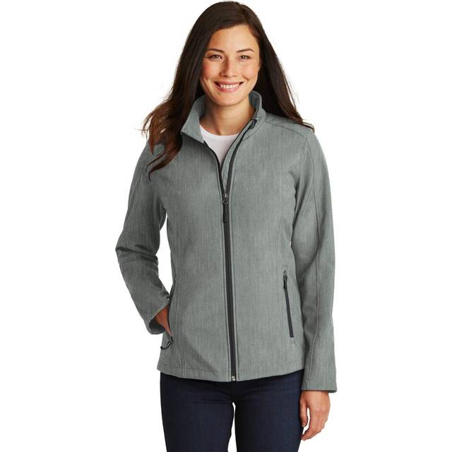 Port Authority Ladies Core Soft Shell Jacket M Pearl Grey Heather