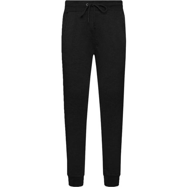 (BLACK, Small) Brave Soul Blank Cuffed Joggers