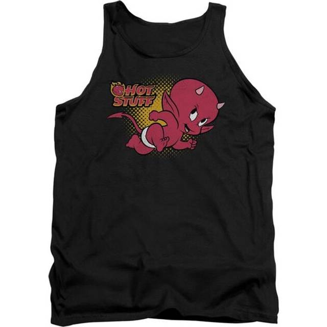 Trevco Sportswear DRM140-TK-5 Hot Stuff Little Devil Adult Tank Top, Black - 2X