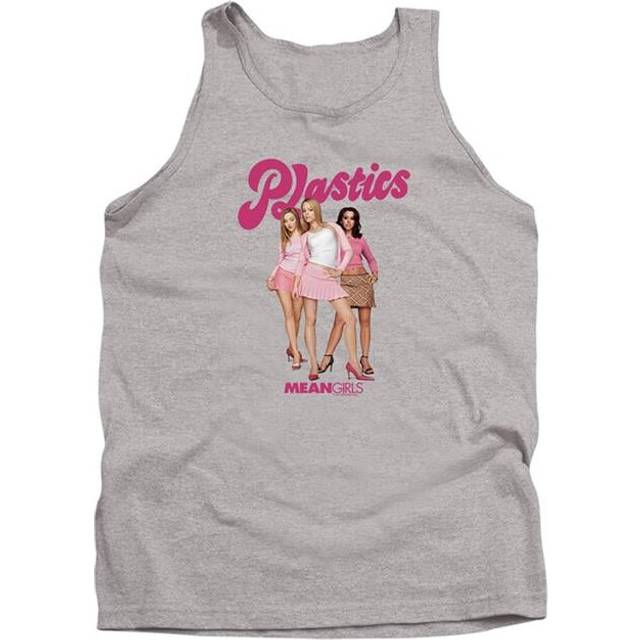 Trevco Sportswear PAR897-TK-2 Mean Girls The Plastics Simple Adult Tank Top, Athletic Heather - Medium