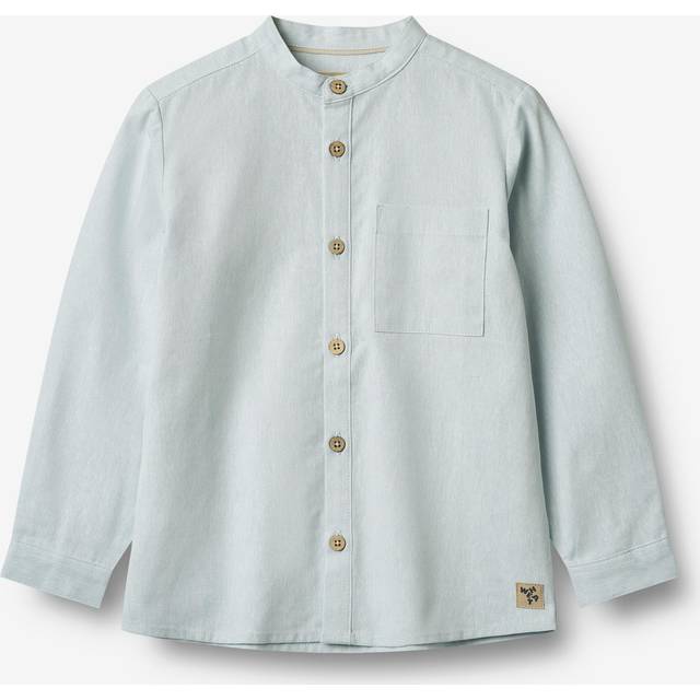 Wheat Skjorta - Willum - Light Blue Chambray - Wheat - 3 år (98) - Skjorta