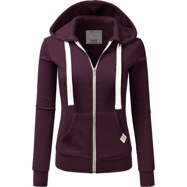 DOUBLJU Lightweight Thin Zip-Up Casual Hoodie Jackets for Womens with Plus Size