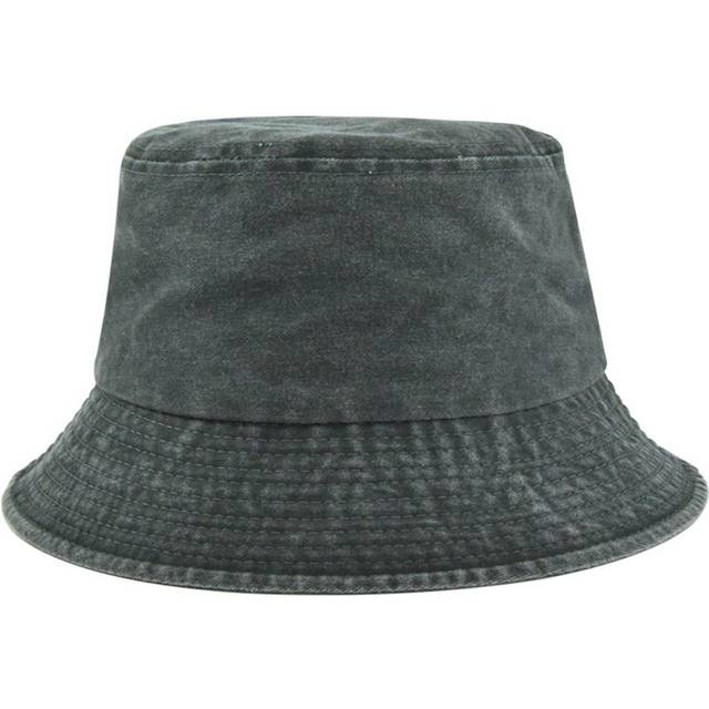 (Green) Hat Sun Fishermans Hat Large Brimmed Basin Hat Outdoor Cotton Material Sun Hat