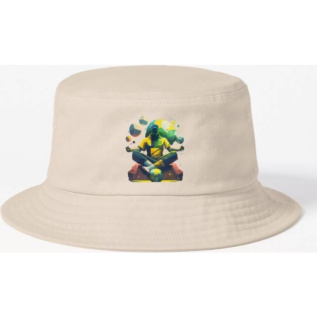Bucket Hat Brazil Soccer Meditating Magic Artwork Adult in 10 Stylish Colors