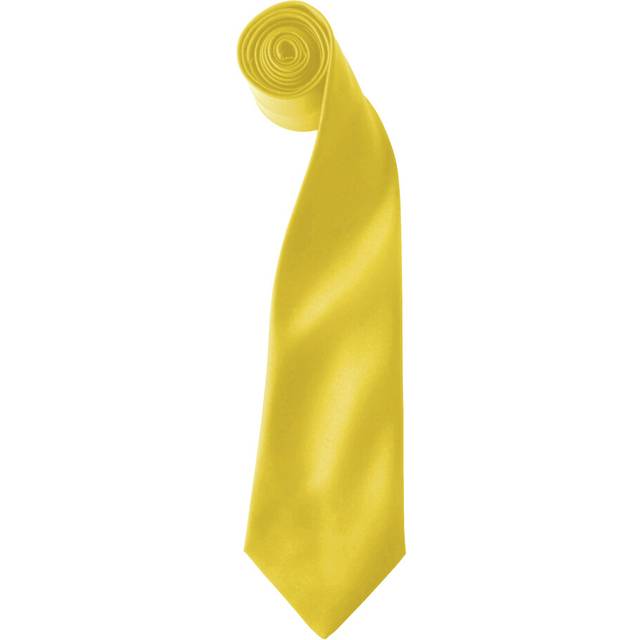 (One size, Sunflower) Premier Colours Mens Satin Clip Tie (Pack of 2)