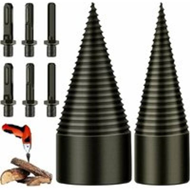 Rosemary - 32mm+42mm Log Splitter, Log Splitter, Wood Splitting Drill Bit, for Splitting Wood, Wood Drill Bit for Firewood Machine Conical Drill Bit