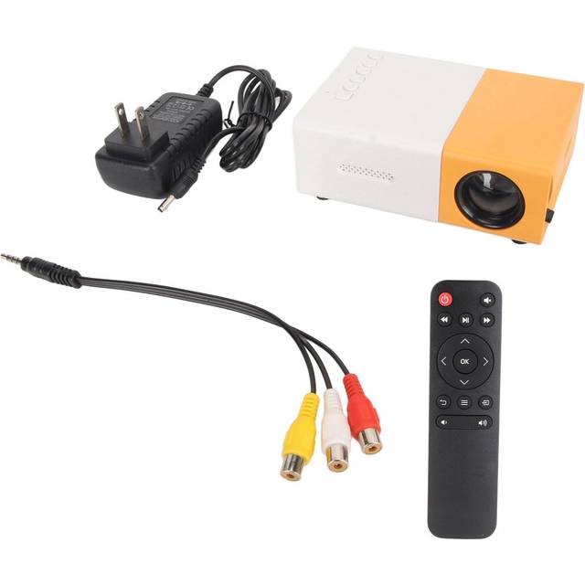 Mini Projector LCD 1080P Support AV VGA HD USB Remote Control Portable Projector for Family