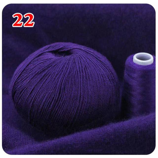 (22) 50+20g/set Wool Cashmere Baby Hand-knitted Cashmere Yarn Knitting Yarn Ball 100% Mongolian Cashmere