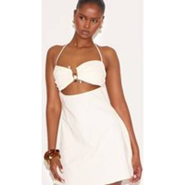 Natural Trim Detail Shift Dress, Natural - 14