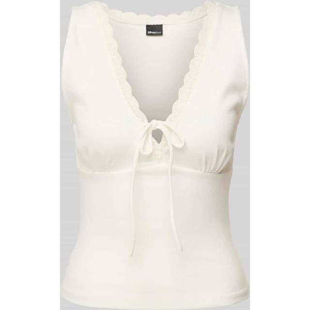 Gina Tricot - Topp Rib Tank - Vit