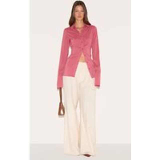 Blush Rose Chiffon Fitted Shirt, Blush Rose - 8
