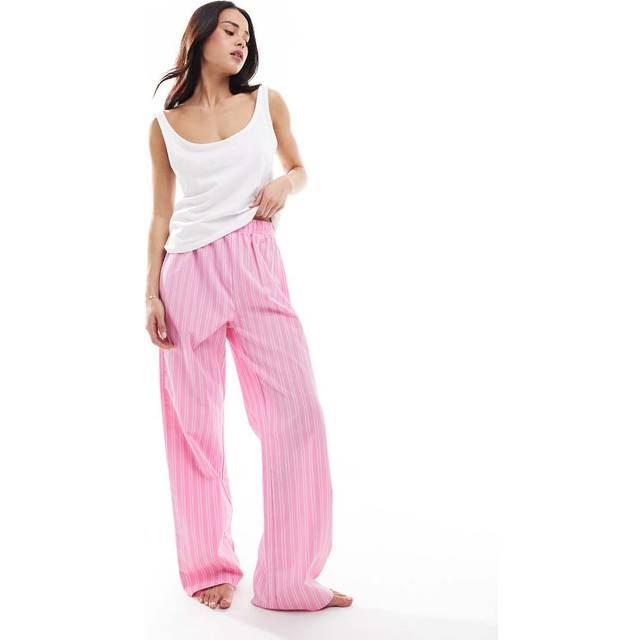 New Look Women's Pink Vest and Boxer Wide Leg Trousers Set - UK 14