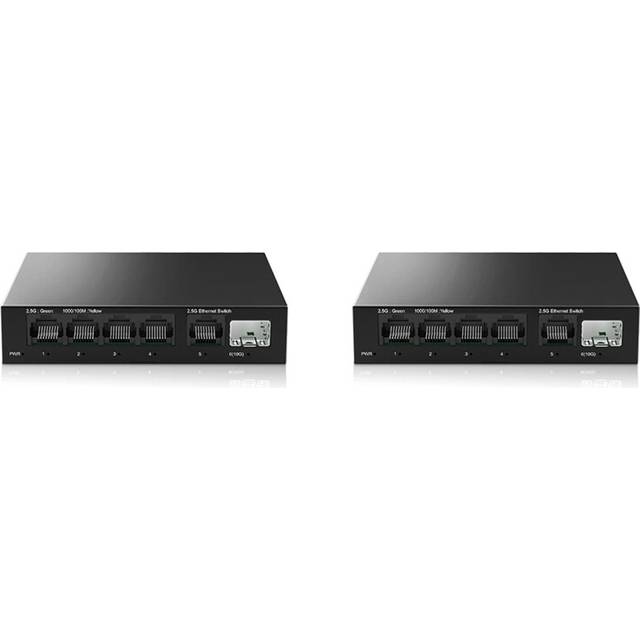 2.5G Switch 5 Port 2500Mbps Network with 10G SFP+ Auto Plug