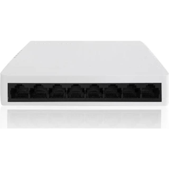 100M Unmanaged Network Ethernet Switch Fast RJ45 LAN Switching Hub Smart Desktop 8 Port EU Plug