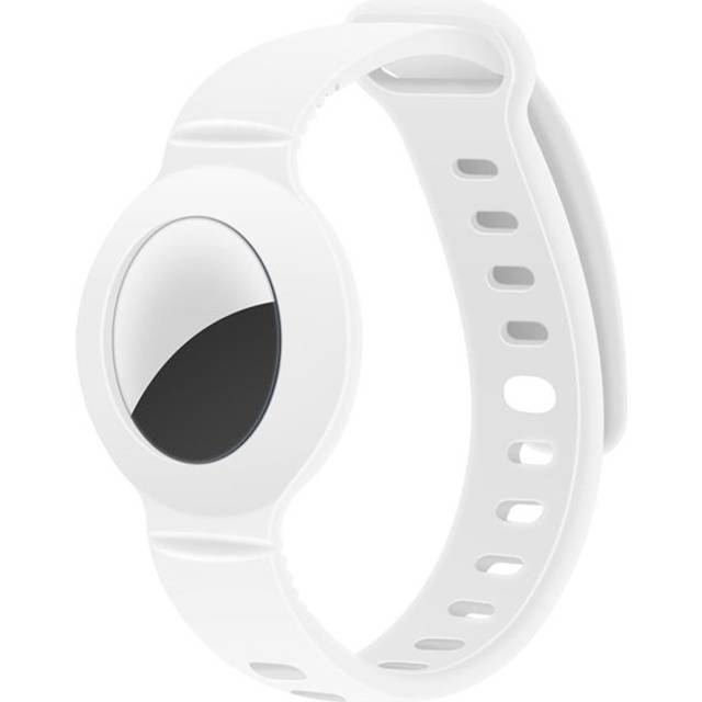 Lippa Silikon AirTag Armband - Vit