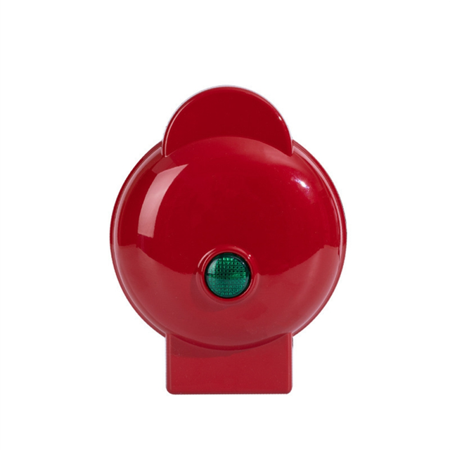 Electric Nonstick Mini Waffle-Maker, Compact Design,Red US Plug