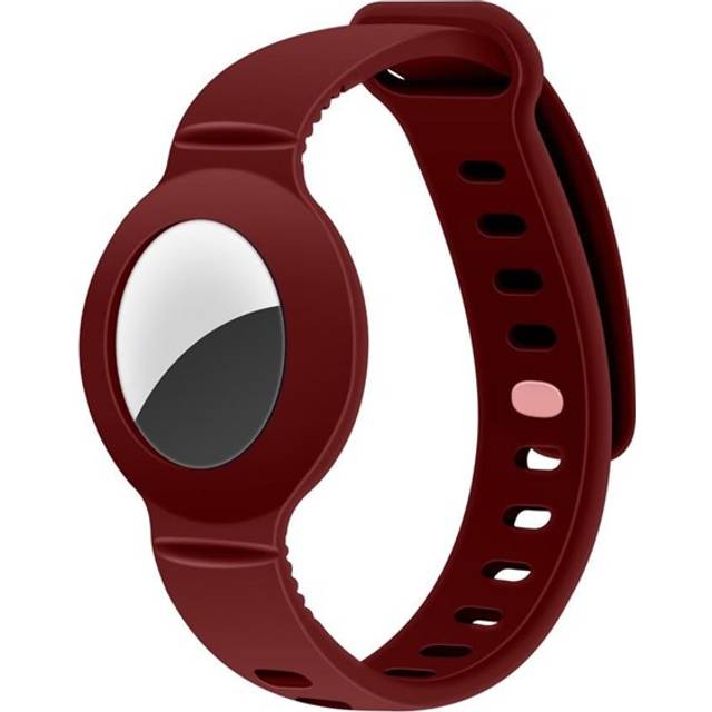 Lippa Silikon AirTag Armband - Röd