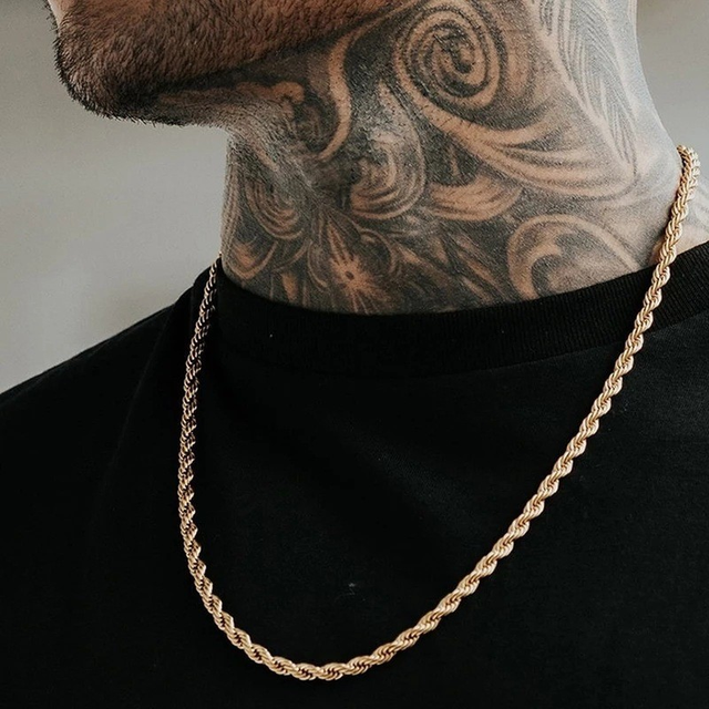 (AY5661102) New Simple Classic Rope Chain for Men Women Necklace Casual Punk Necklace