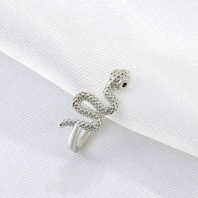 1Pcs Snake Nose Ring For Women Gold Silver Color Non Piercing Stainless Steel Nose Clip Fake Septum Piercing Jewelry silver