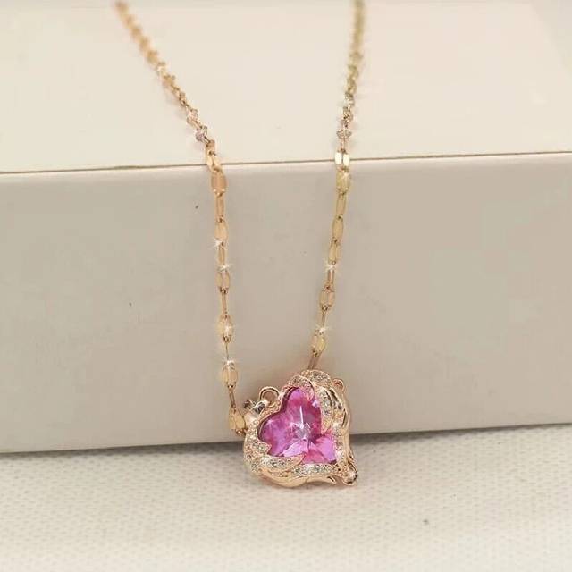 (XL1673-2) Stylish And Minimalist Cuban Necklace With Gift Card & Box,Durable Stainless Steel Necklace