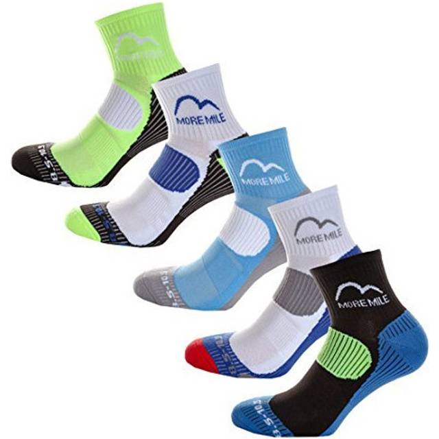 London 5 Pair Pack Mens Cushioned Running Socks Multicoloured UK 85105