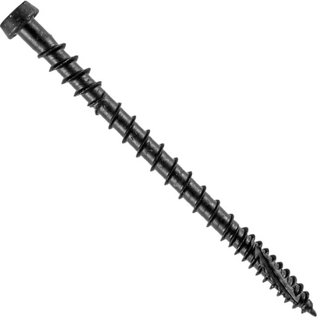 Jake Sales #10 x 2-3/4 Grey Birch Colored Composite Decking Wood Screw with Torx/Star Drive Head - Exterior Coated - ACQ Lumber Compatible - 1 Pound ~