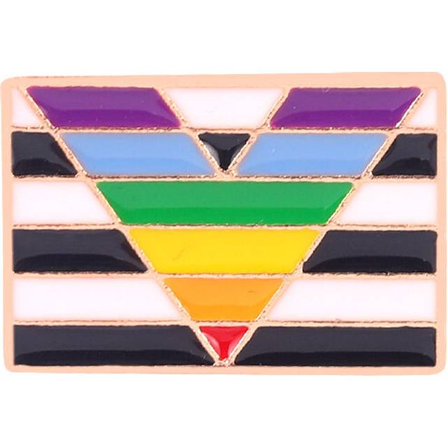 (XZ5371) Heart Unique Design Rainbow Badge Eyecatching Alloy Pin For Versatile Decoration