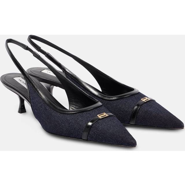Victoria Beckham Denim slingback pumps - blue (UK 4)