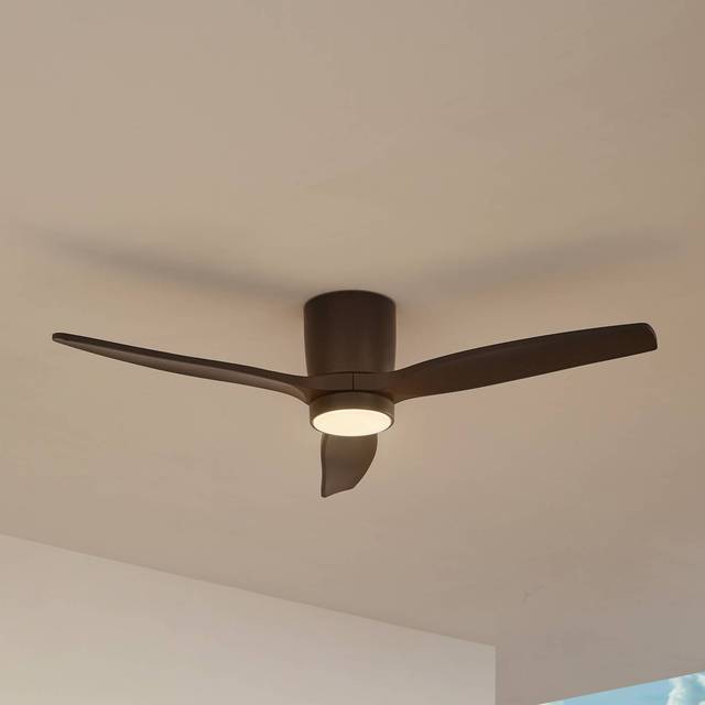 Lucande - Sorin LED Outdoor Ceiling Fan Black