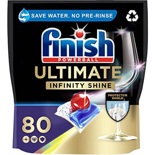 Finish Ultimate Infinity Shine Dishwasher Tablets Bulk, Scent : Fresh, Size : 80 Dishwasher tabs, For Ultimate Clean and Diamond Shine