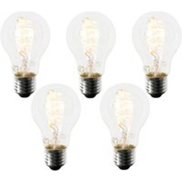 Set om 5 smarta E27 LED-lampor A60 4,9W 380lm 2700K