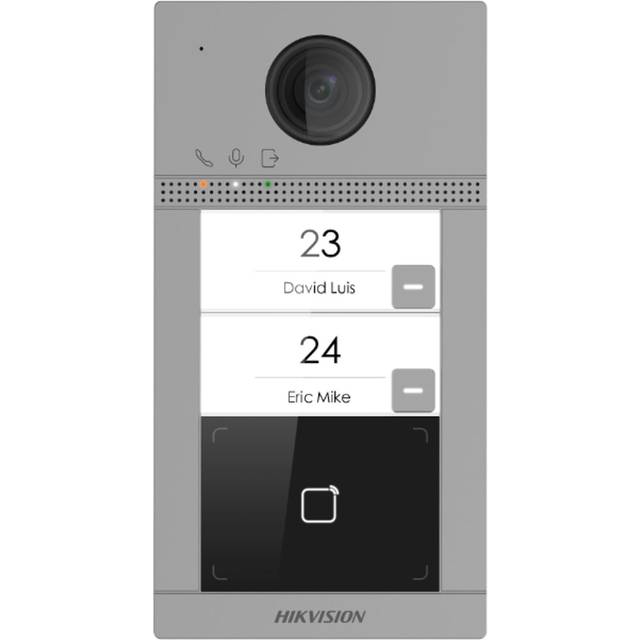 Hikvision DS-KV8213-WME1(C)/Flush 2 Buttons Metal Villa Door Station