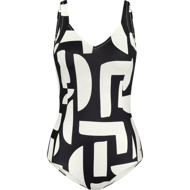 Triumph Summer Allure Wired Swimsuit - Black/White - C 40