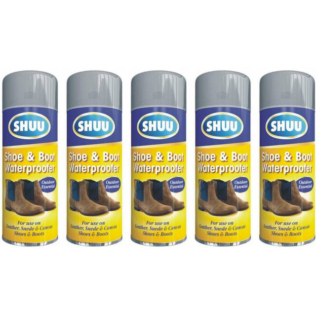 5 x 300ml Sho, Boot Cleaner Spray For Leather Fabric Canvas Protect